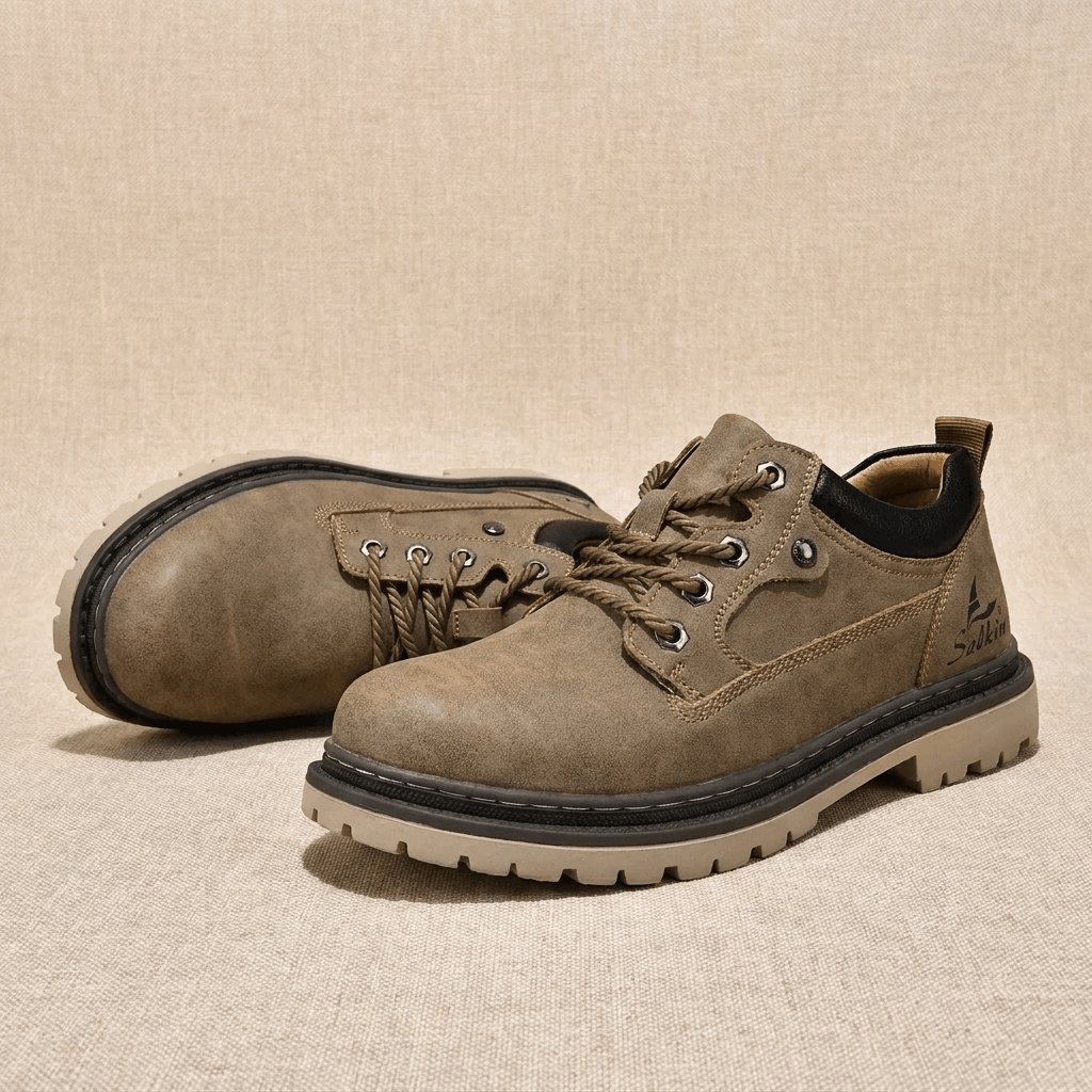 Jerry Leather Hybrid Work Shoes – Rugged Everyday Comfort Footwear