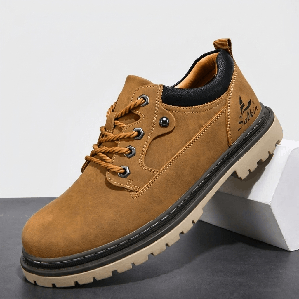 Jerry Leather Hybrid Work Shoes – Rugged Everyday Comfort Footwear