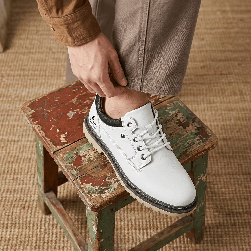 Jerry Leather Hybrid Work Shoes – Rugged Everyday Comfort Footwear