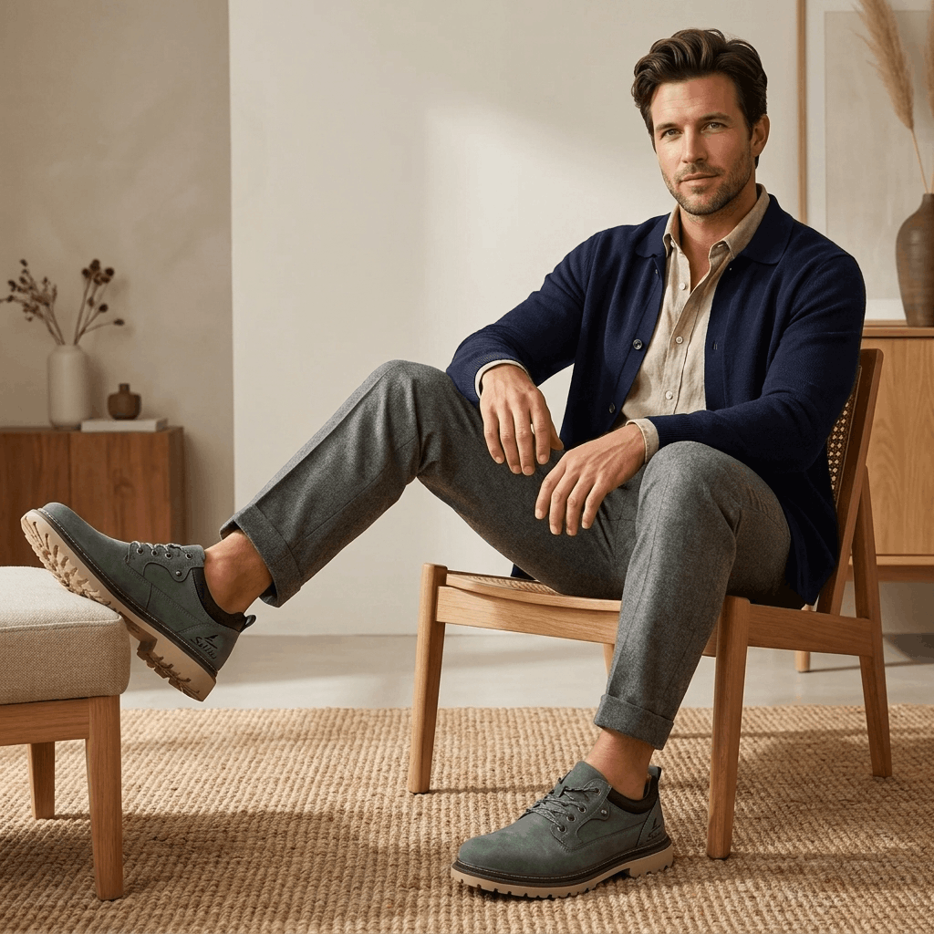 Jerry Leather Hybrid Work Shoes – Rugged Everyday Comfort Footwear