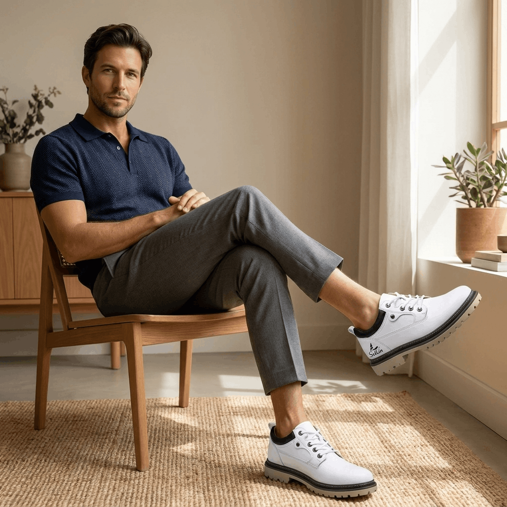 Jerry Leather Hybrid Work Shoes – Rugged Everyday Comfort Footwear