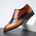 Frederick Patent Leather Brogue Shoes – Classic Wingtip Oxford Dress Shoes