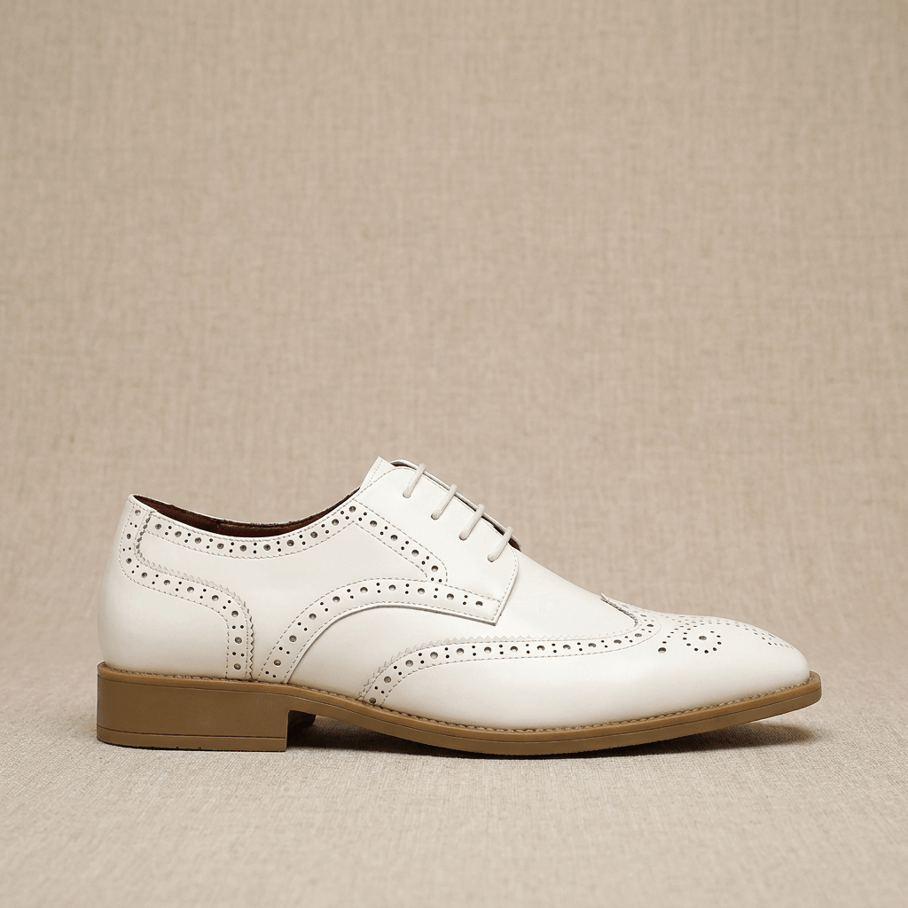 Frederick Patent Leather Brogue Shoes – Classic Wingtip Oxford Dress Shoes