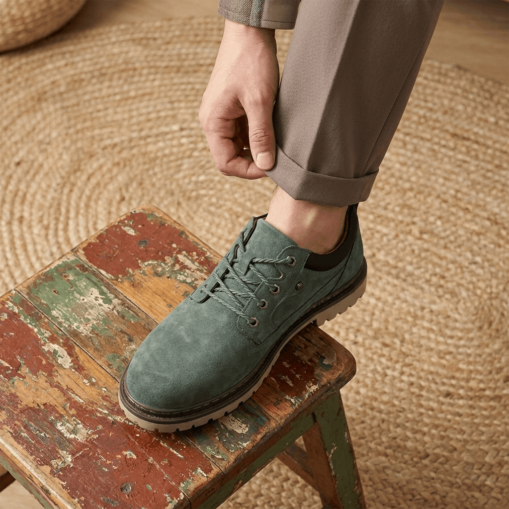 Jerry Leather Hybrid Work Shoes – Rugged Everyday Comfort Footwear
