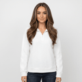 Vivienne Ribbed Knit Sweater – Quarter-Zip Stand Collar Pullover