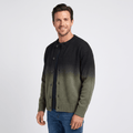 Emerson Ombre Knit Cardigan – Gradient Crew Neck Button Front