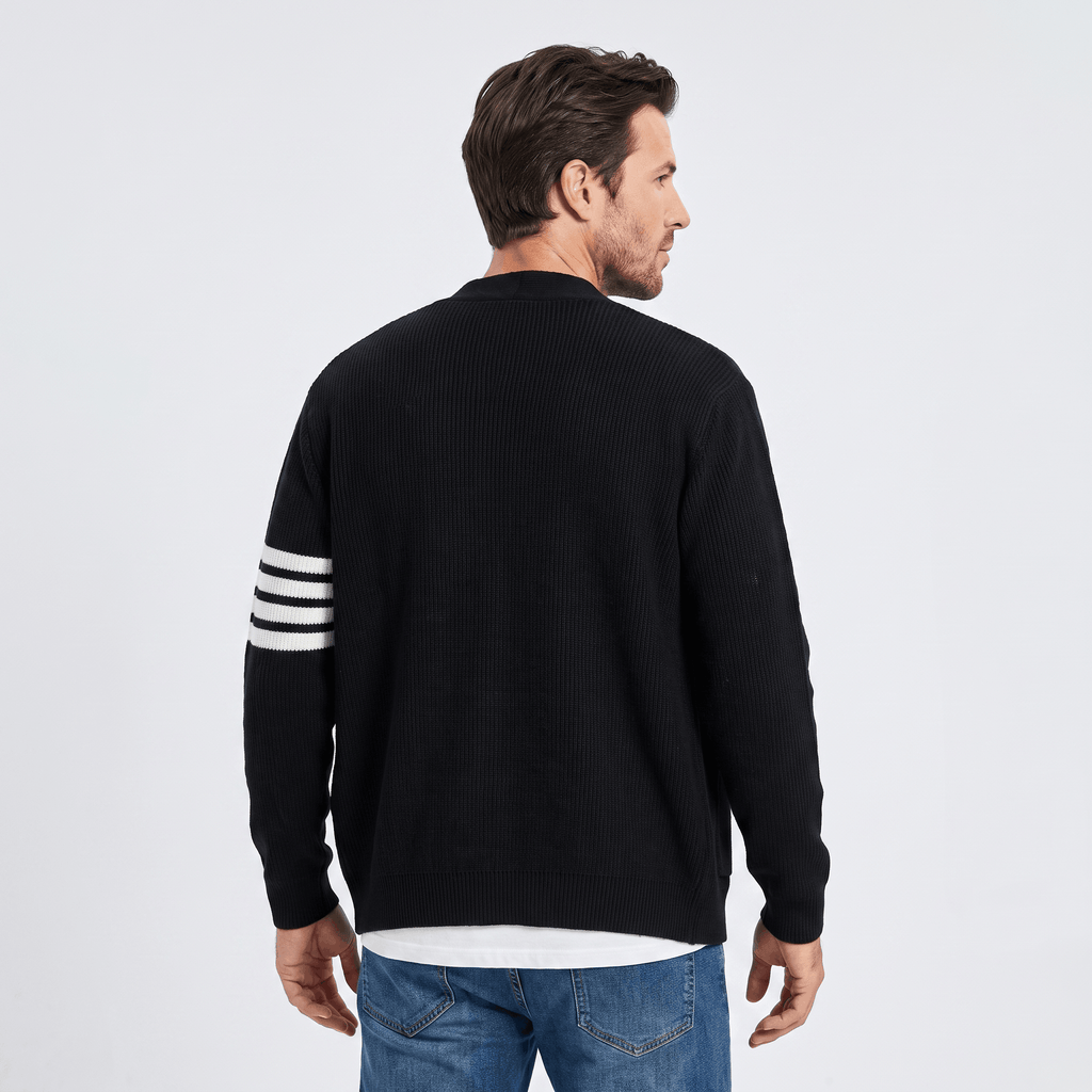 Vincent Knit Cardigan – Button Front Pocket Layer