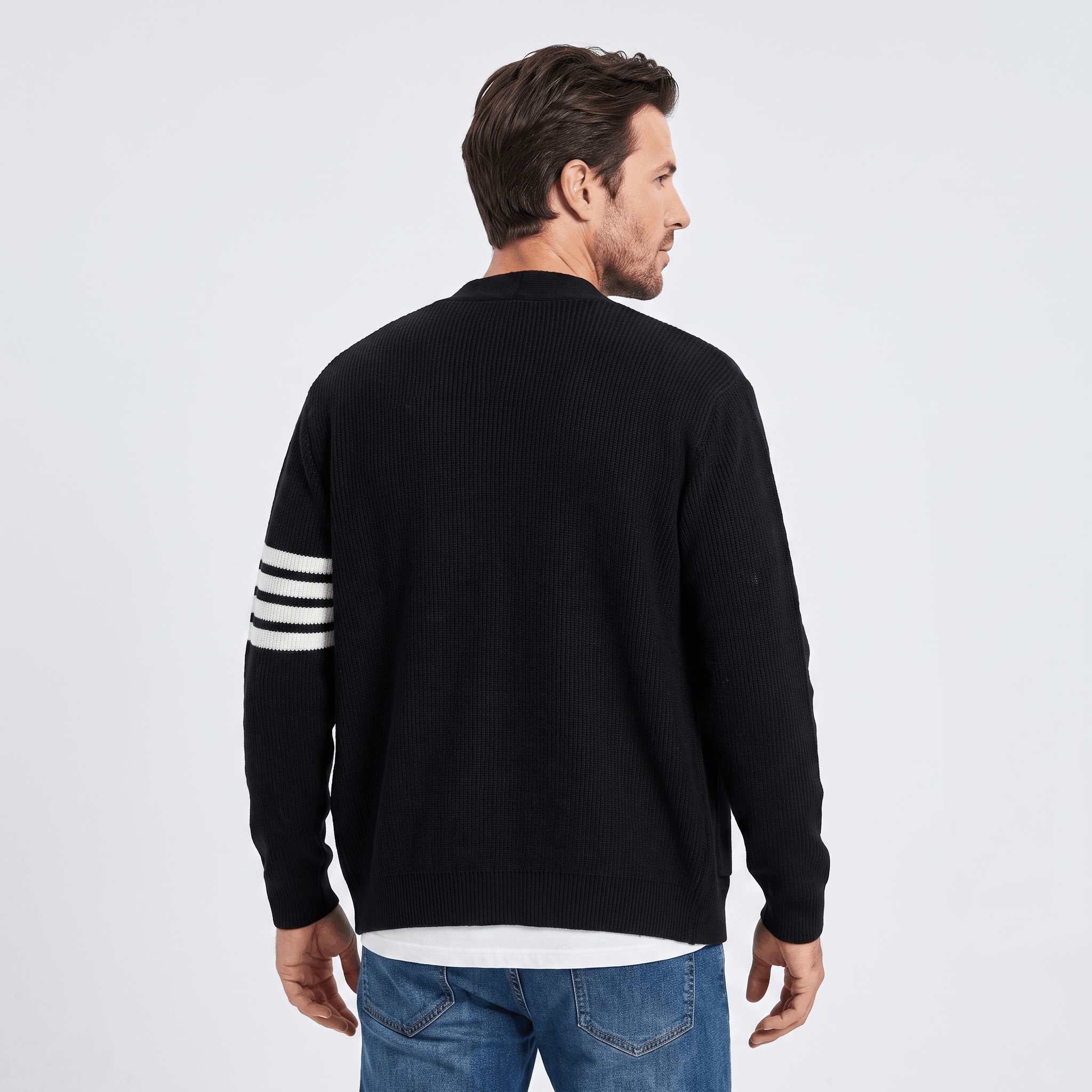 Vincent Knit Cardigan – Button Front Pocket Layer