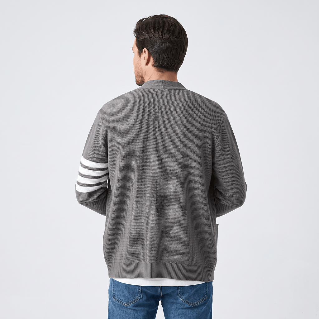 Vincent Knit Cardigan – Button Front Pocket Layer