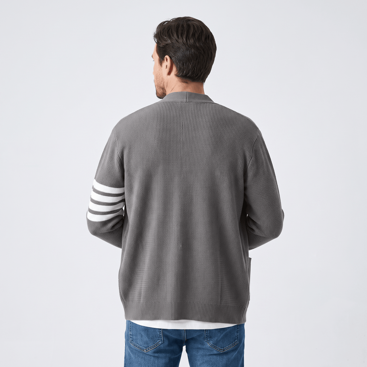 Vincent Knit Cardigan – Button Front Pocket Layer