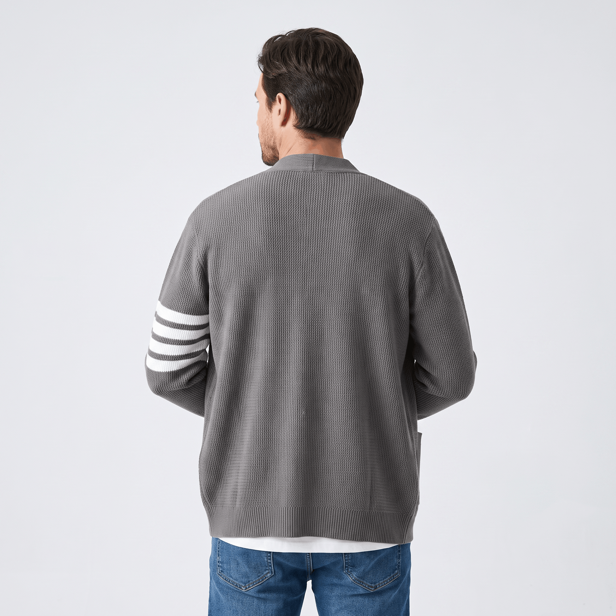 Vincent Knit Cardigan – Button Front Pocket Layer