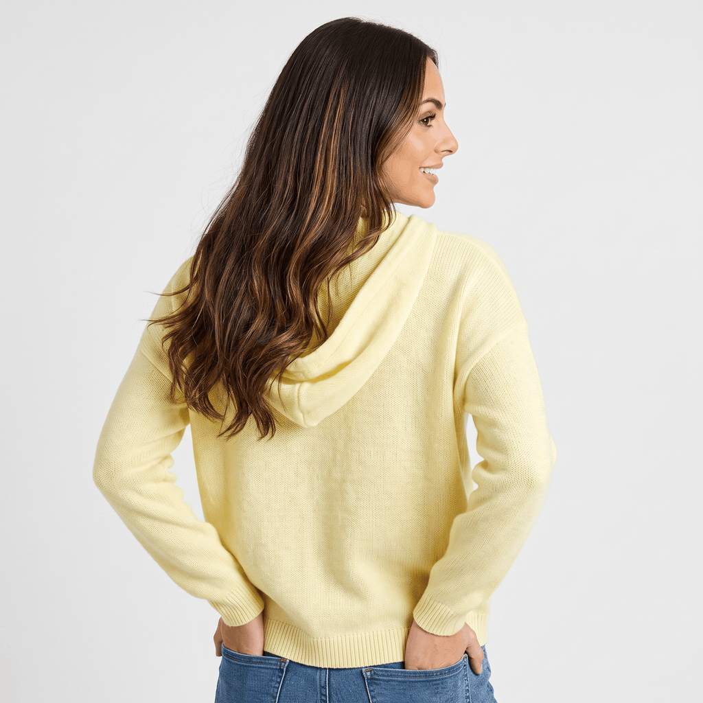 Grace Hooded Knit Cardigan – Button Front Cozy Layer