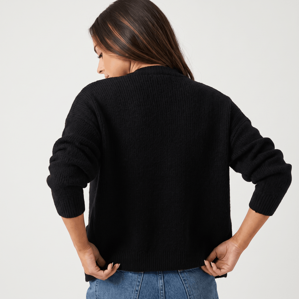 Sheena Zip Up Knit Cardigan – Pocket Front Cozy Layer