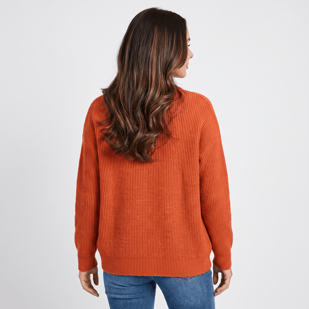 Sheena Zip Up Knit Cardigan – Pocket Front Cozy Layer