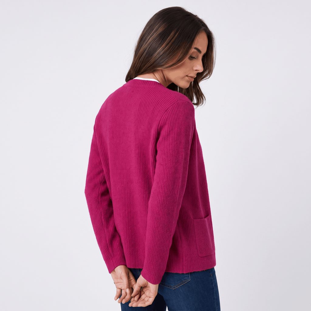 Sheena Zip Up Knit Cardigan – Pocket Front Cozy Layer