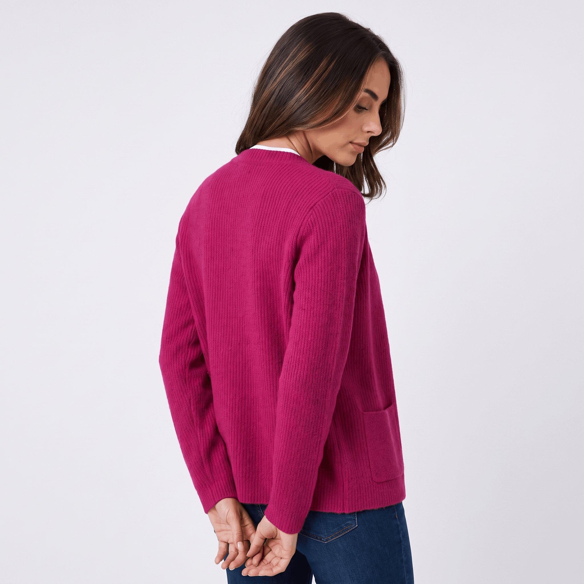Sheena Zip Up Knit Cardigan – Pocket Front Cozy Layer