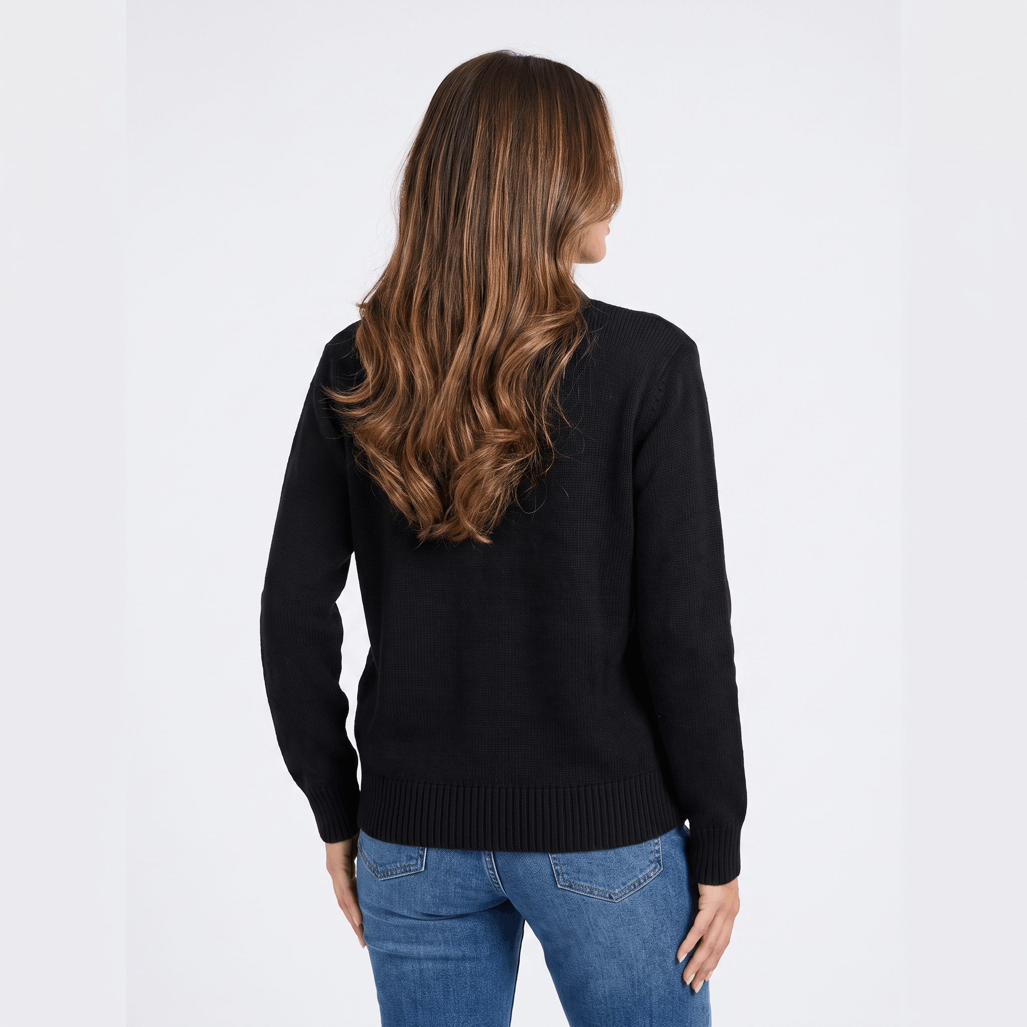 Leila V-Neck Soft Knit Cardigan – Heart Button Topper