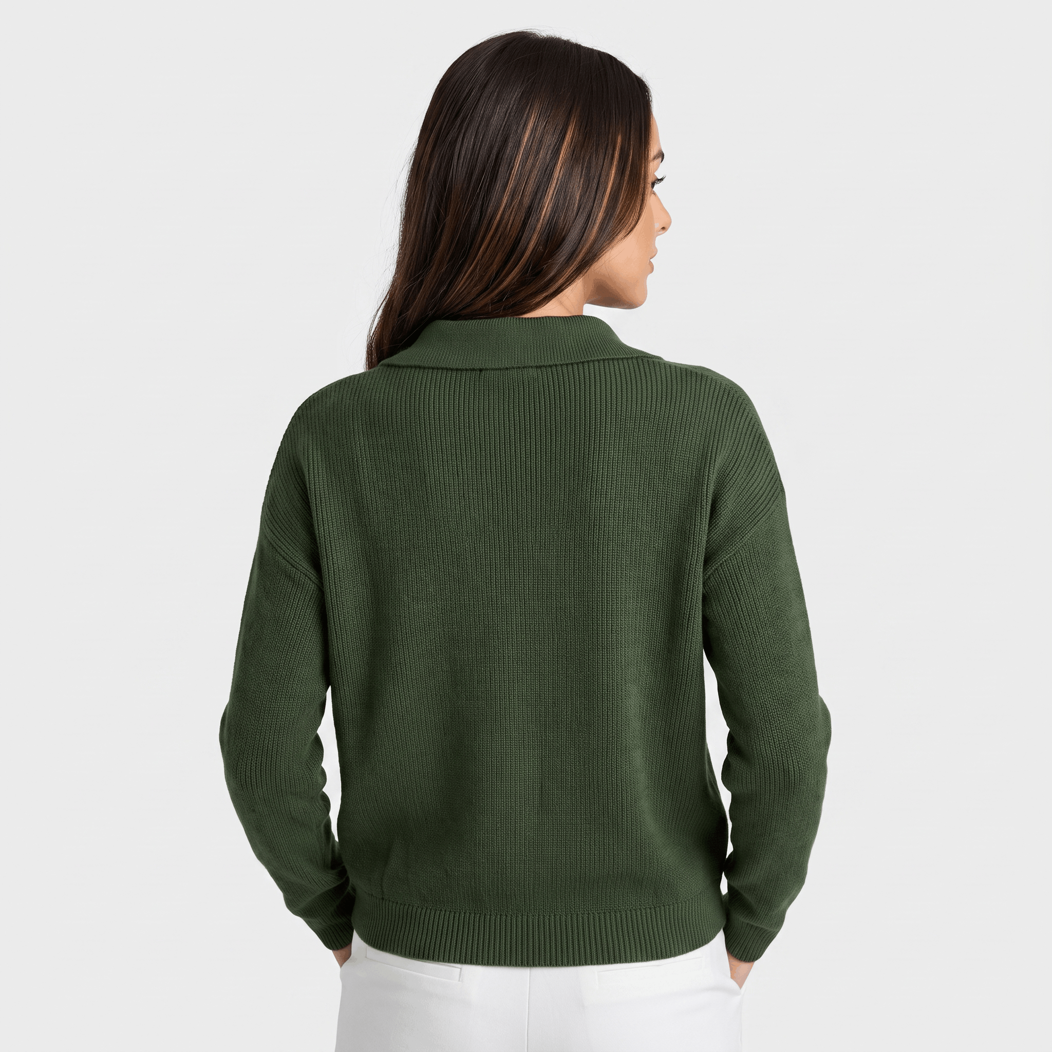 Camille Collared Knit Cardigan – Button Front Soft Layer