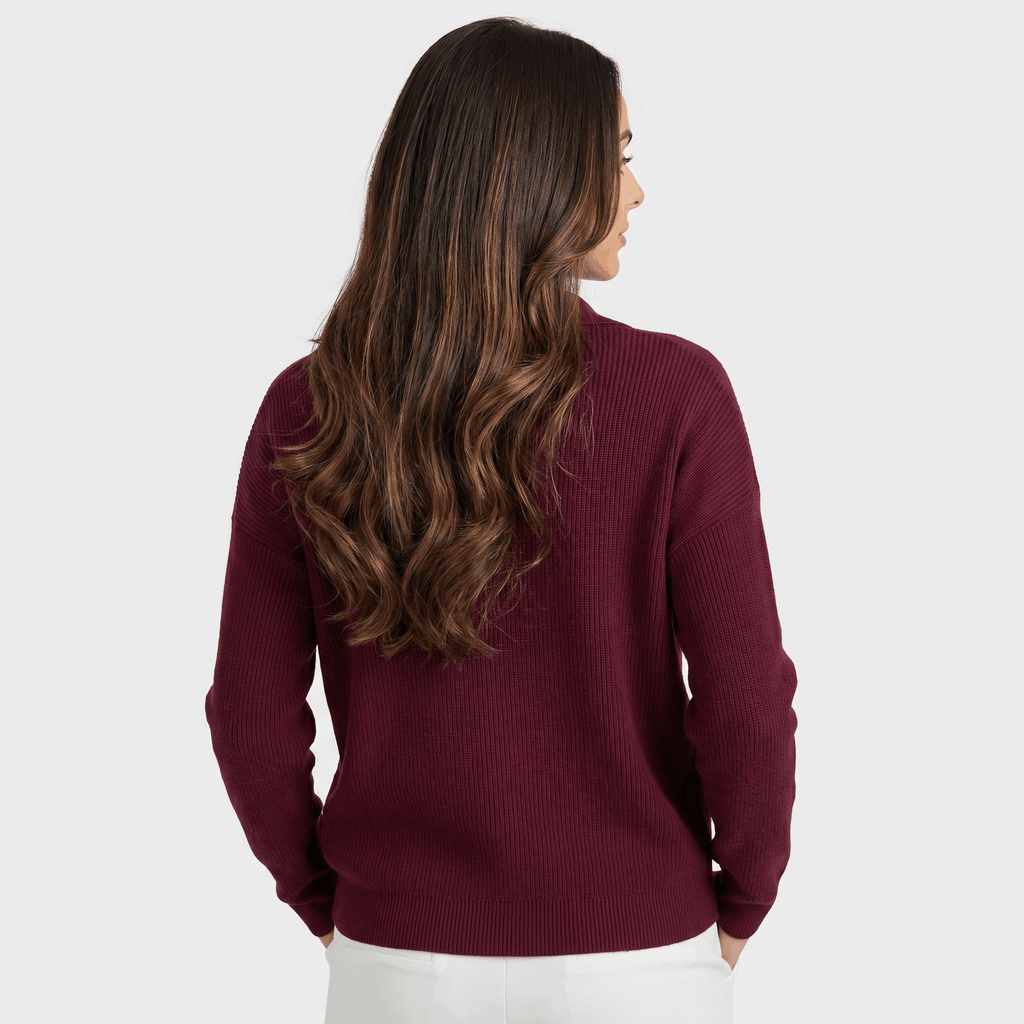 Camille Collared Knit Cardigan – Button Front Soft Layer