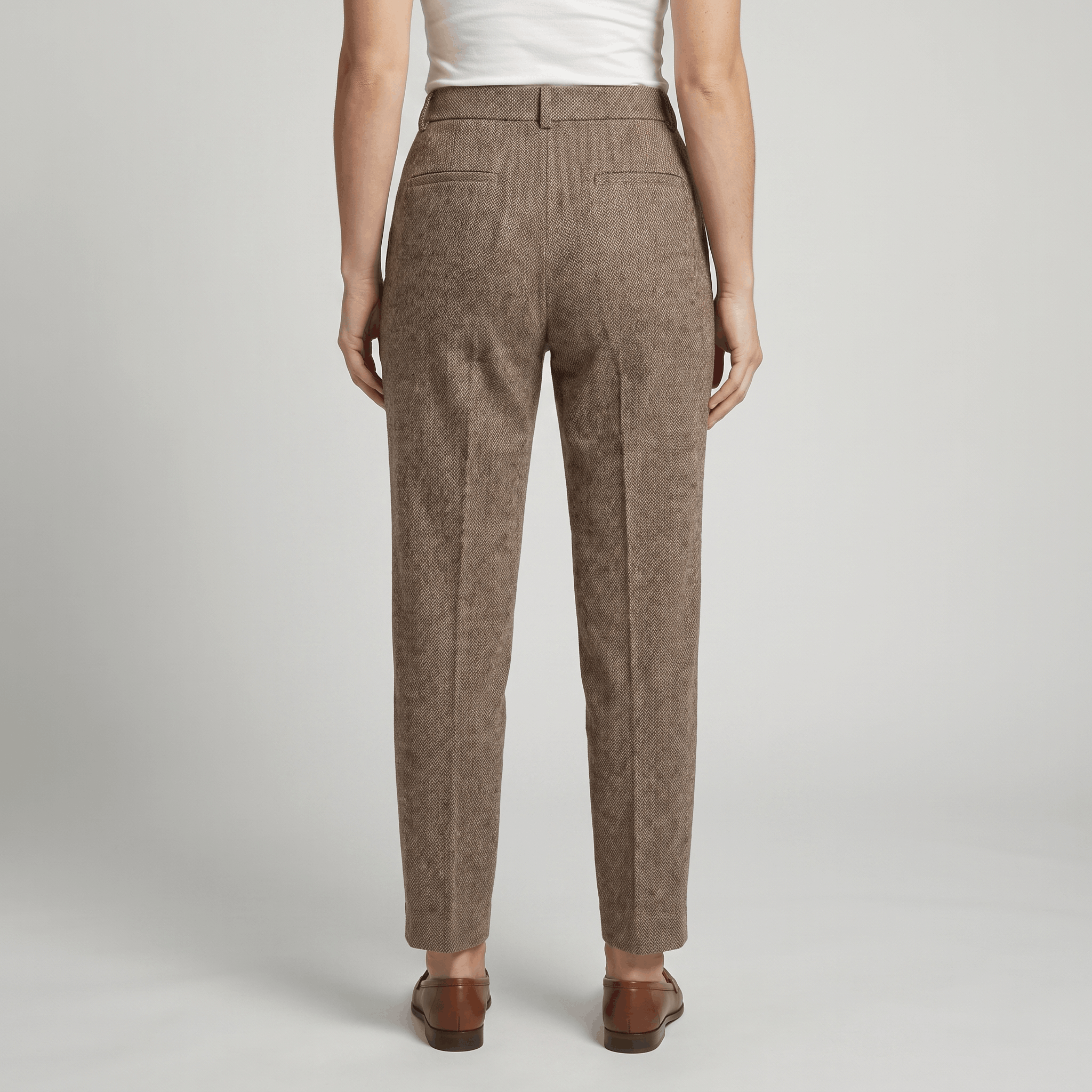 Audrey Wool Blend Pants – Tailored Slim Fit Trousers
