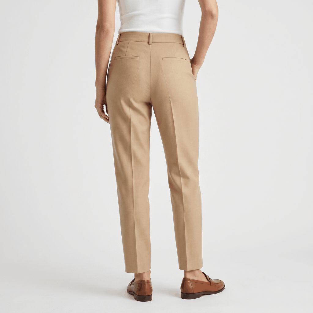Audrey Wool Blend Pants – Tailored Slim Fit Trousers