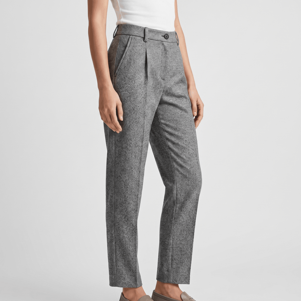 Audrey Wool Blend Pants – Tailored Slim Fit Trousers