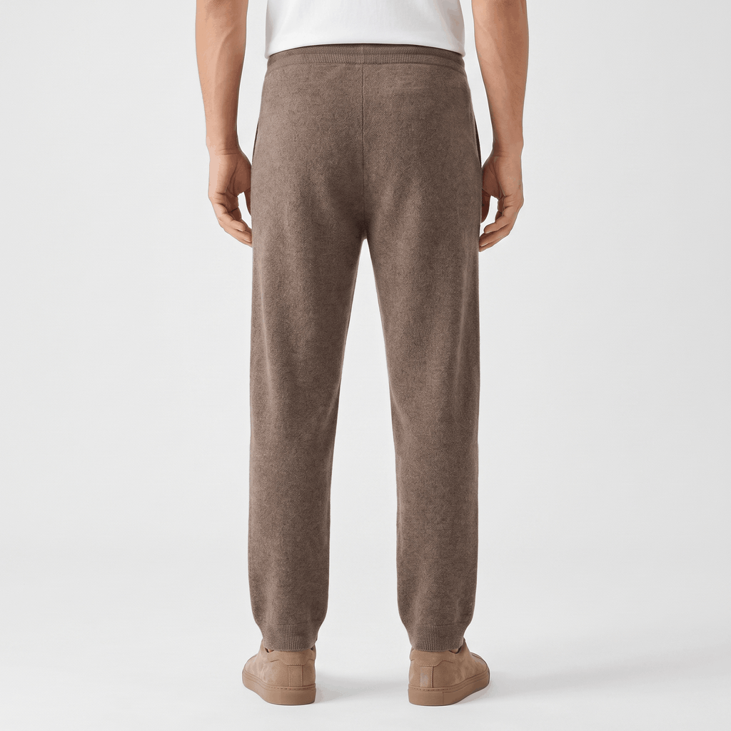 Stefano Knit Drawstring Trousers – Relaxed Tapered Lounge Pants