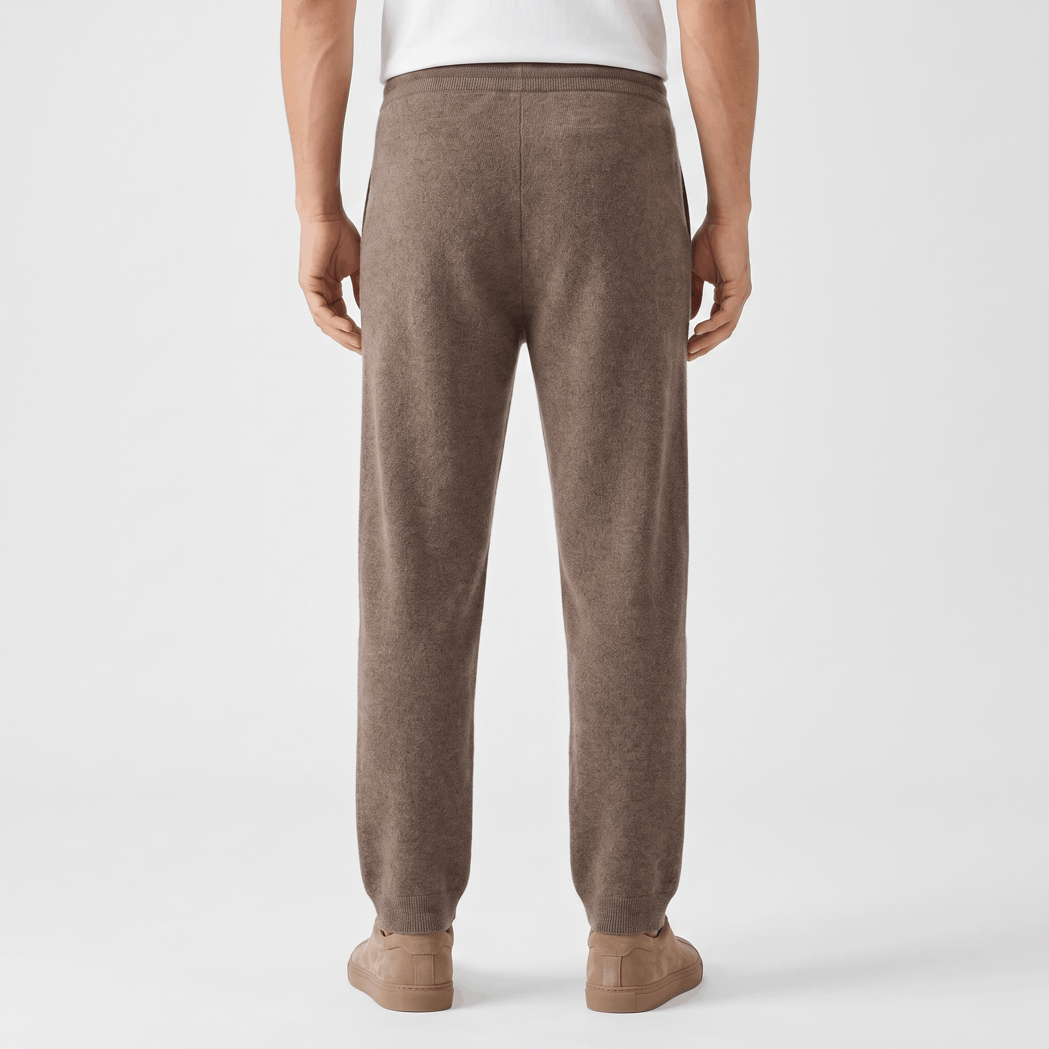 Stefano Knit Drawstring Trousers – Relaxed Tapered Lounge Pants