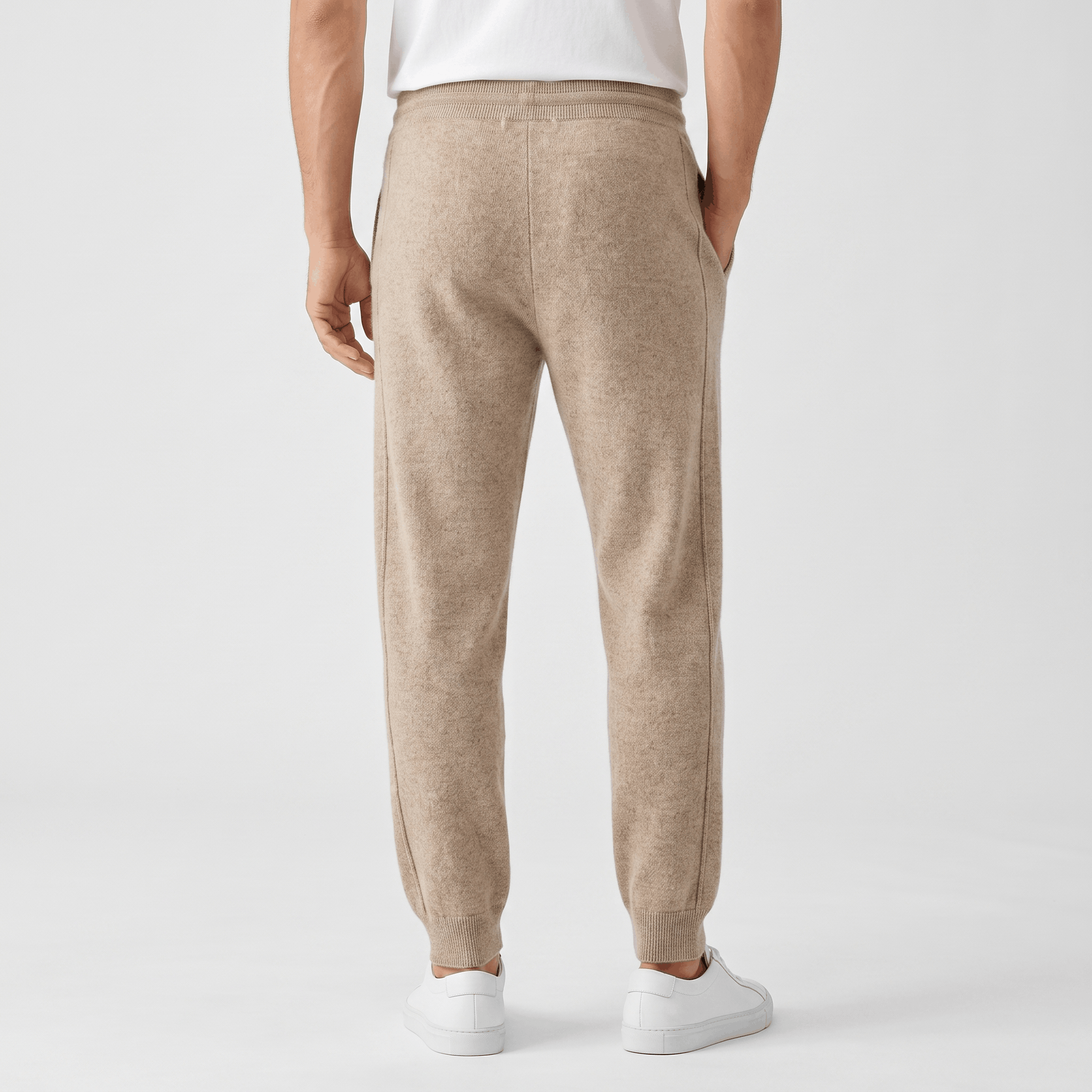 Stefano Knit Drawstring Trousers – Relaxed Tapered Lounge Pants