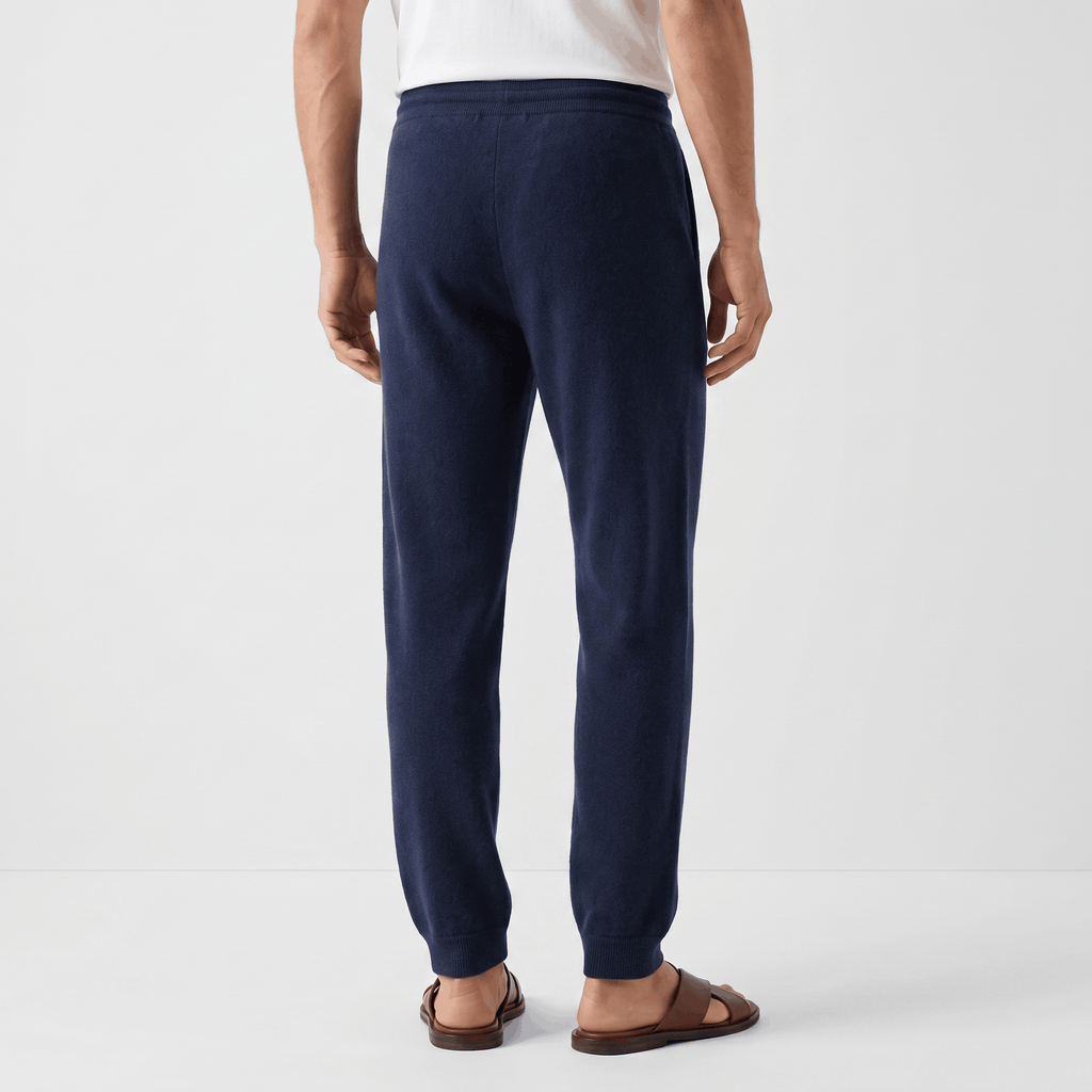 Stefano Knit Drawstring Trousers – Relaxed Tapered Lounge Pants