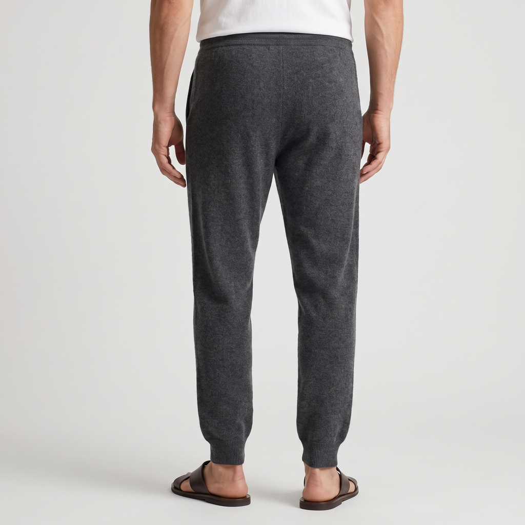Stefano Knit Drawstring Trousers – Relaxed Tapered Lounge Pants