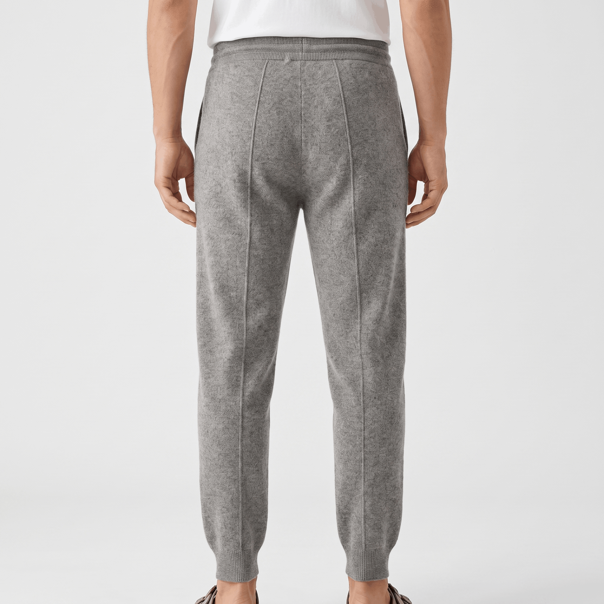 Stefano Knit Drawstring Trousers – Relaxed Tapered Lounge Pants