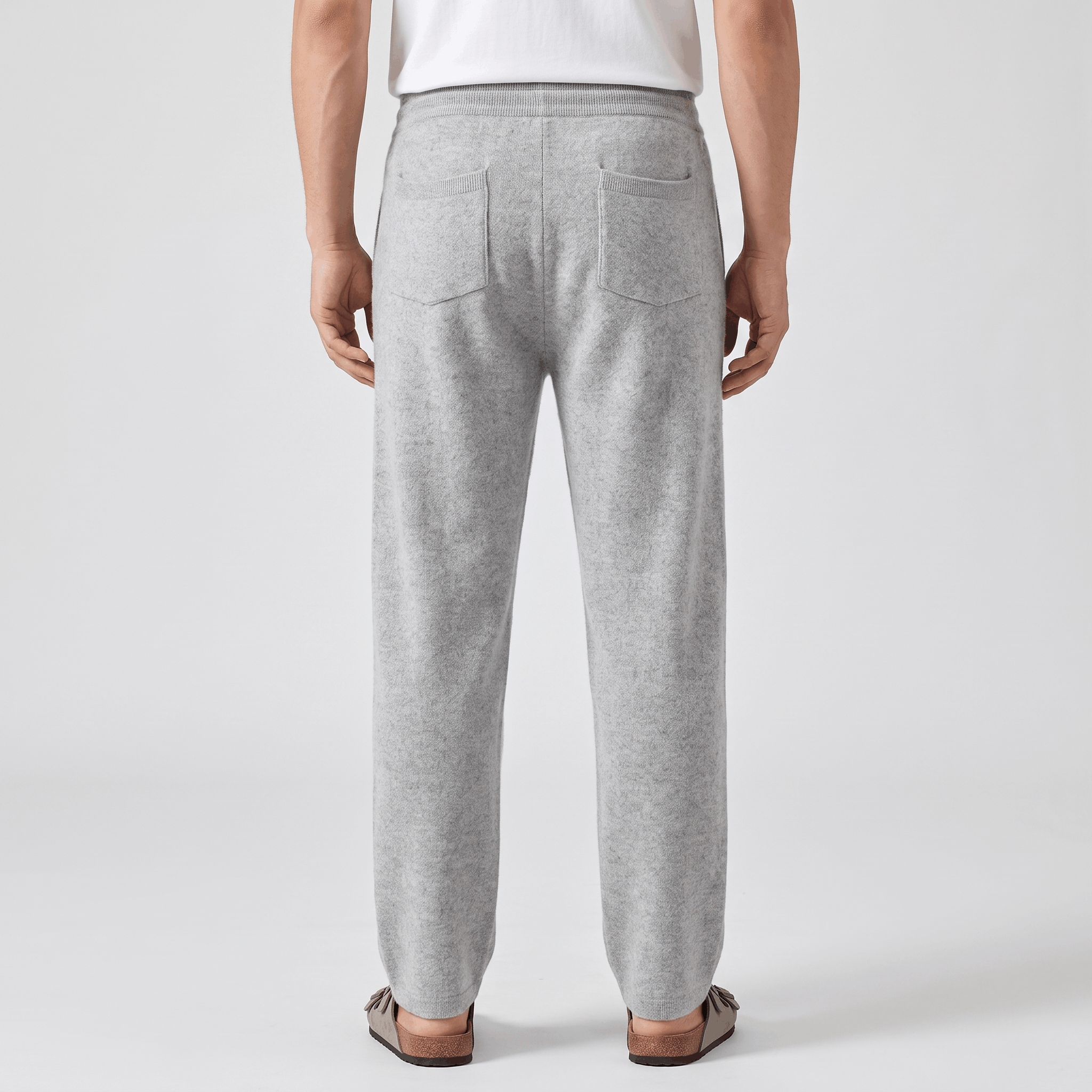 Giovanni Merino Wool Drawstring Pants – Relaxed Tapered Trousers