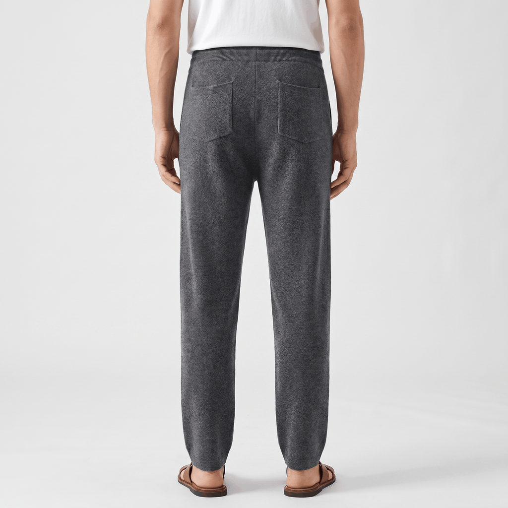 Giovanni Merino Wool Drawstring Pants – Relaxed Tapered Trousers