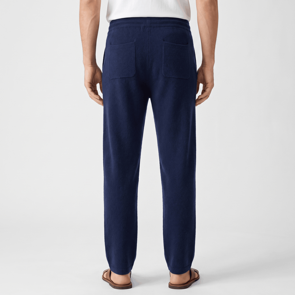 Giovanni Merino Wool Drawstring Pants – Relaxed Tapered Trousers