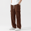 Matteo Corduroy Cargo Pants – Relaxed Wide Leg Trousers