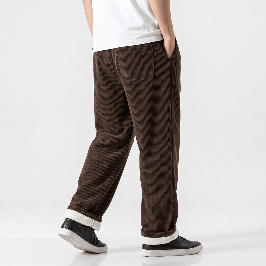 Luca Corduroy Sweatpants – Wide Leg Drawstring Joggers