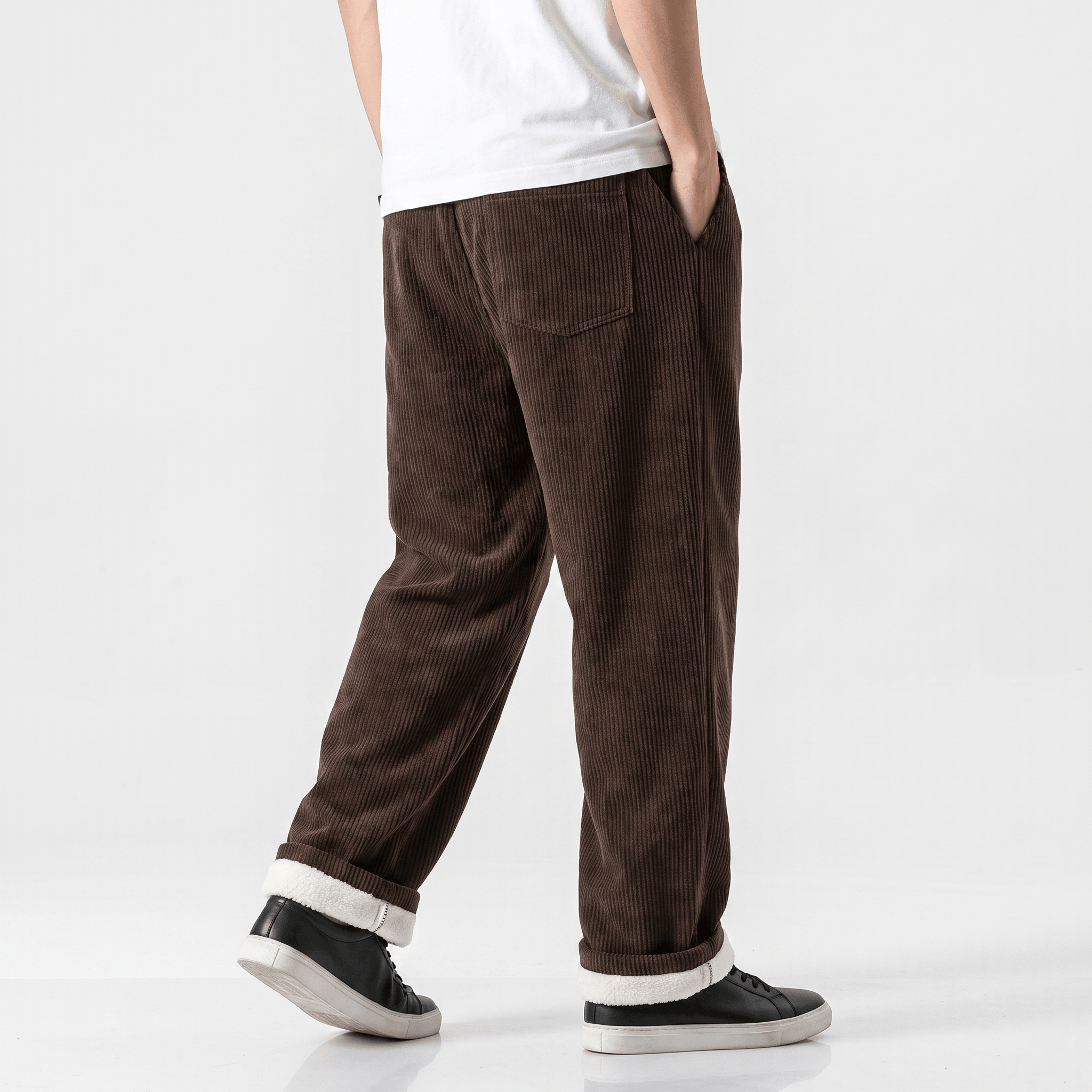 Luca Corduroy Sweatpants – Wide Leg Drawstring Joggers