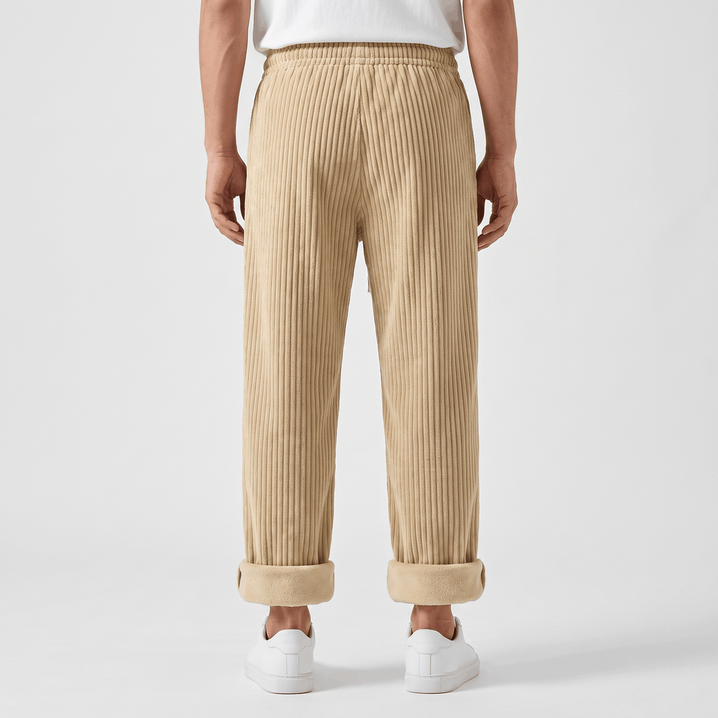 Luca Corduroy Sweatpants – Wide Leg Drawstring Joggers