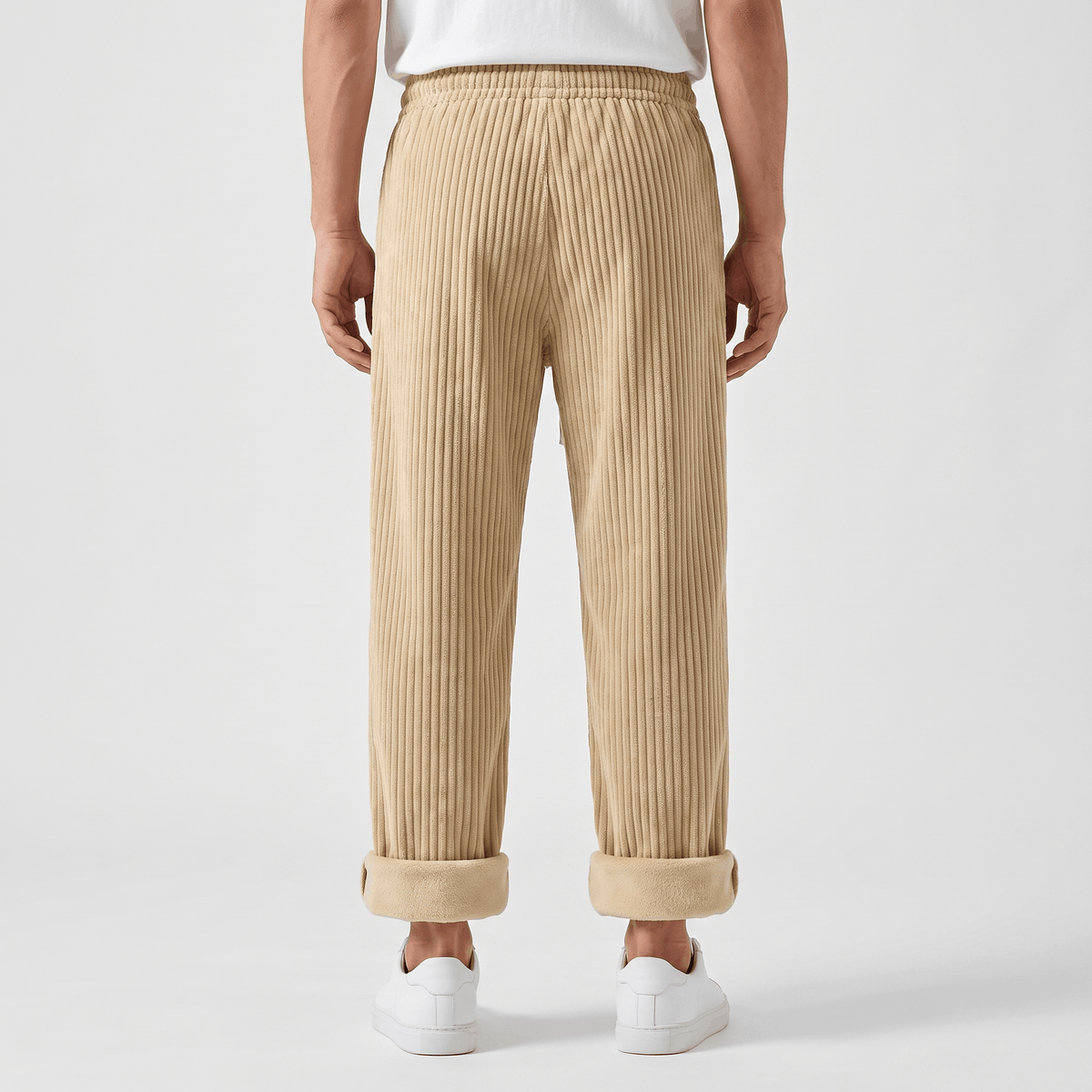 Luca Corduroy Sweatpants – Wide Leg Drawstring Joggers