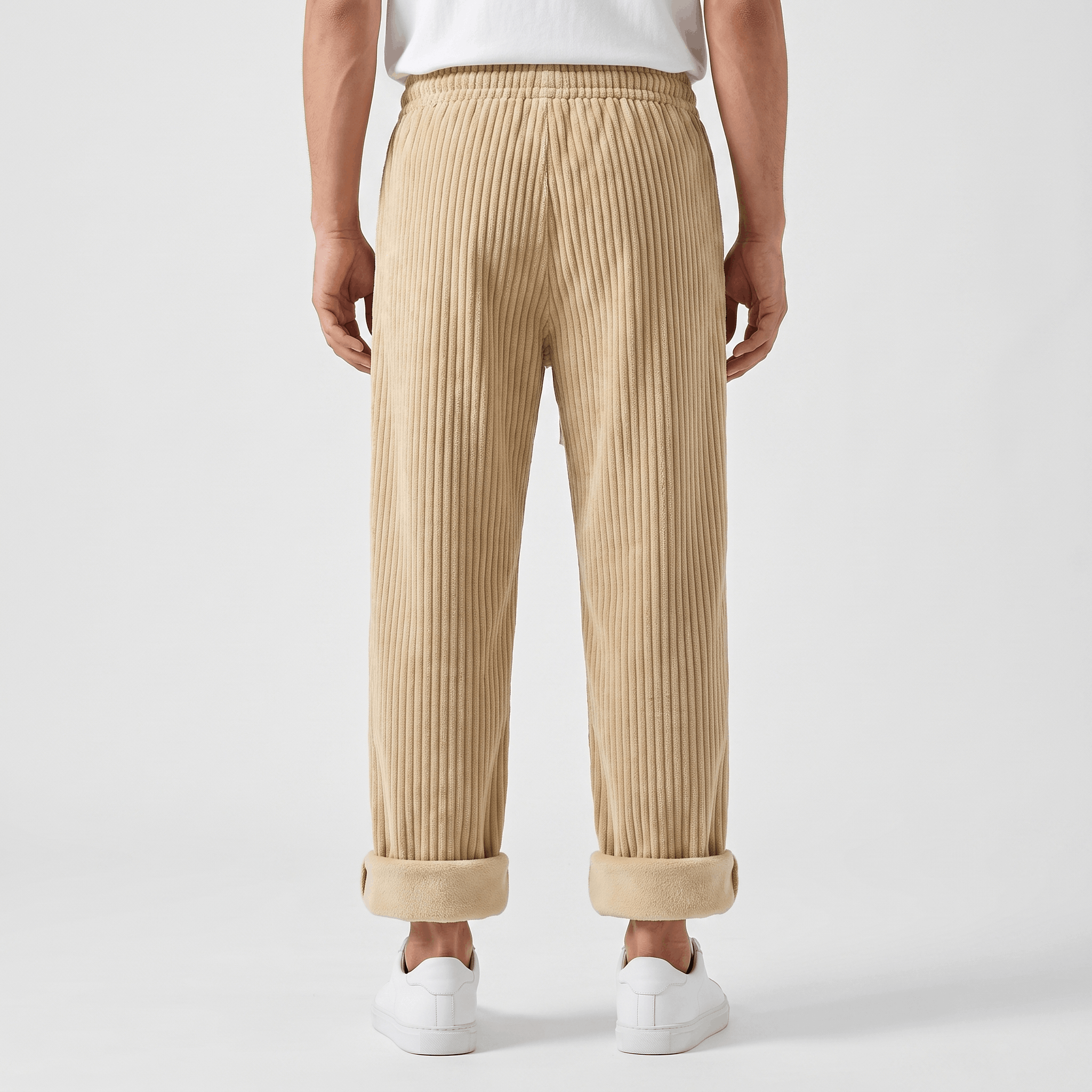 Luca Corduroy Sweatpants – Wide Leg Drawstring Joggers