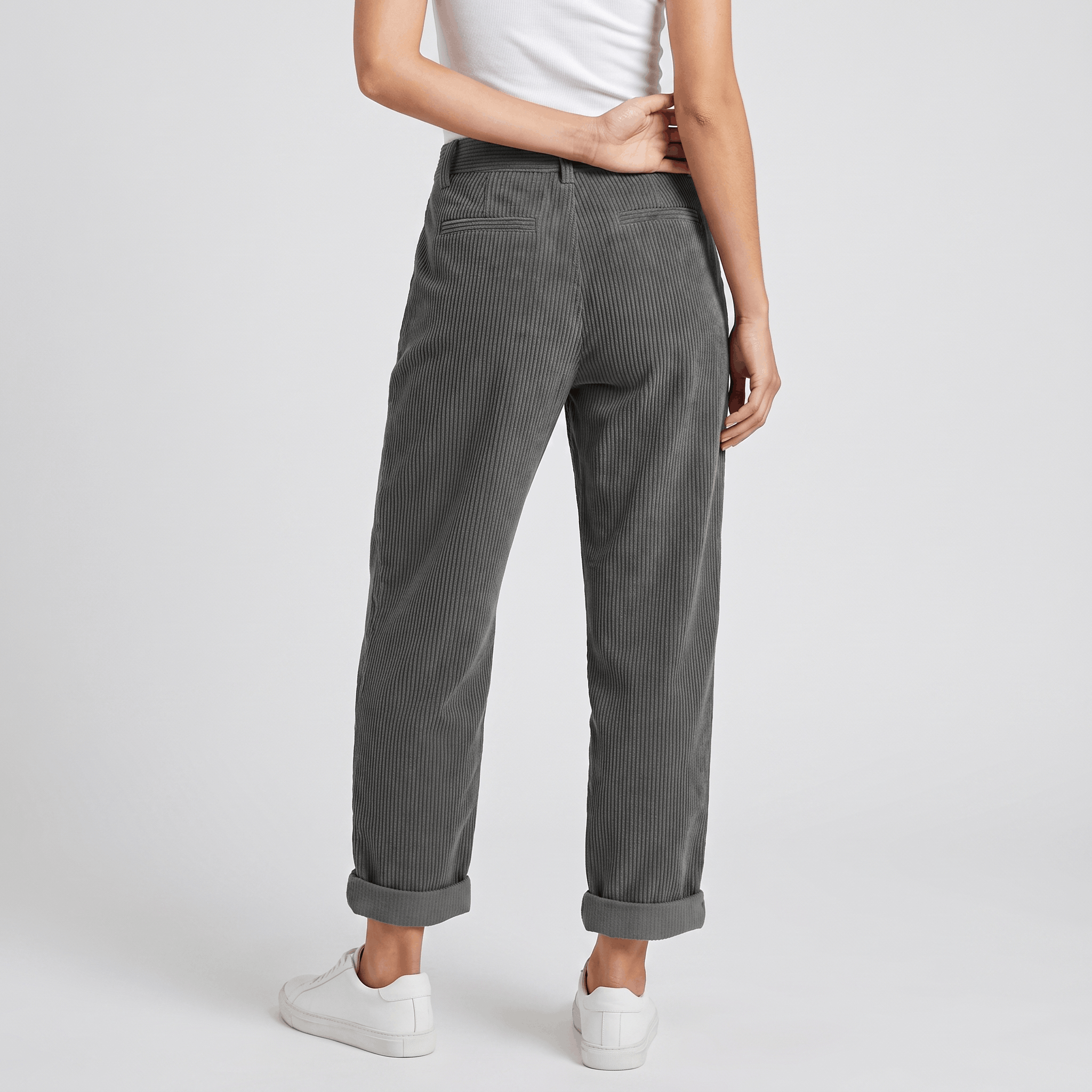 Bianca Corduroy Straight Leg Pants – Relaxed Everyday Trousers