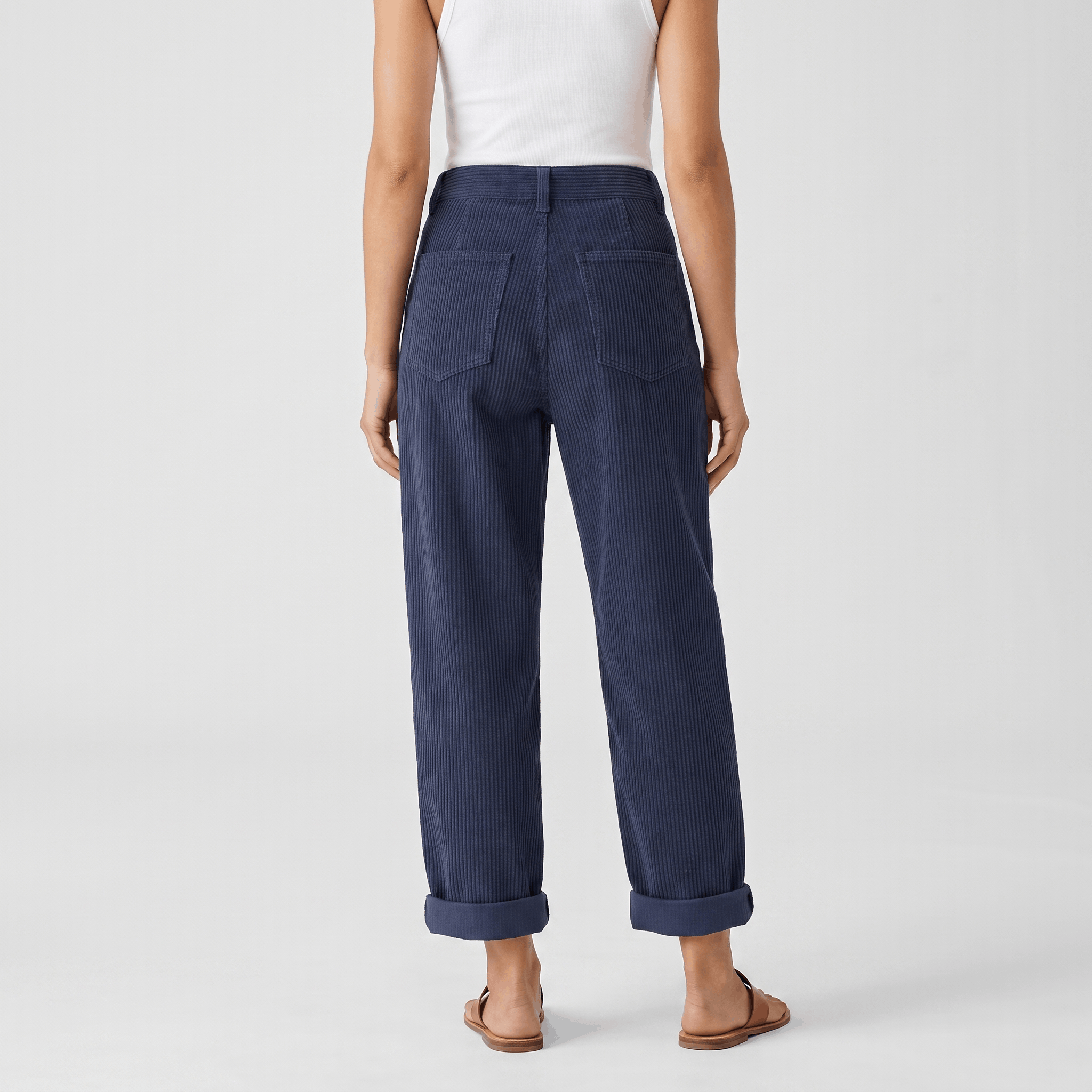 Bianca Corduroy Straight Leg Pants – Relaxed Everyday Trousers