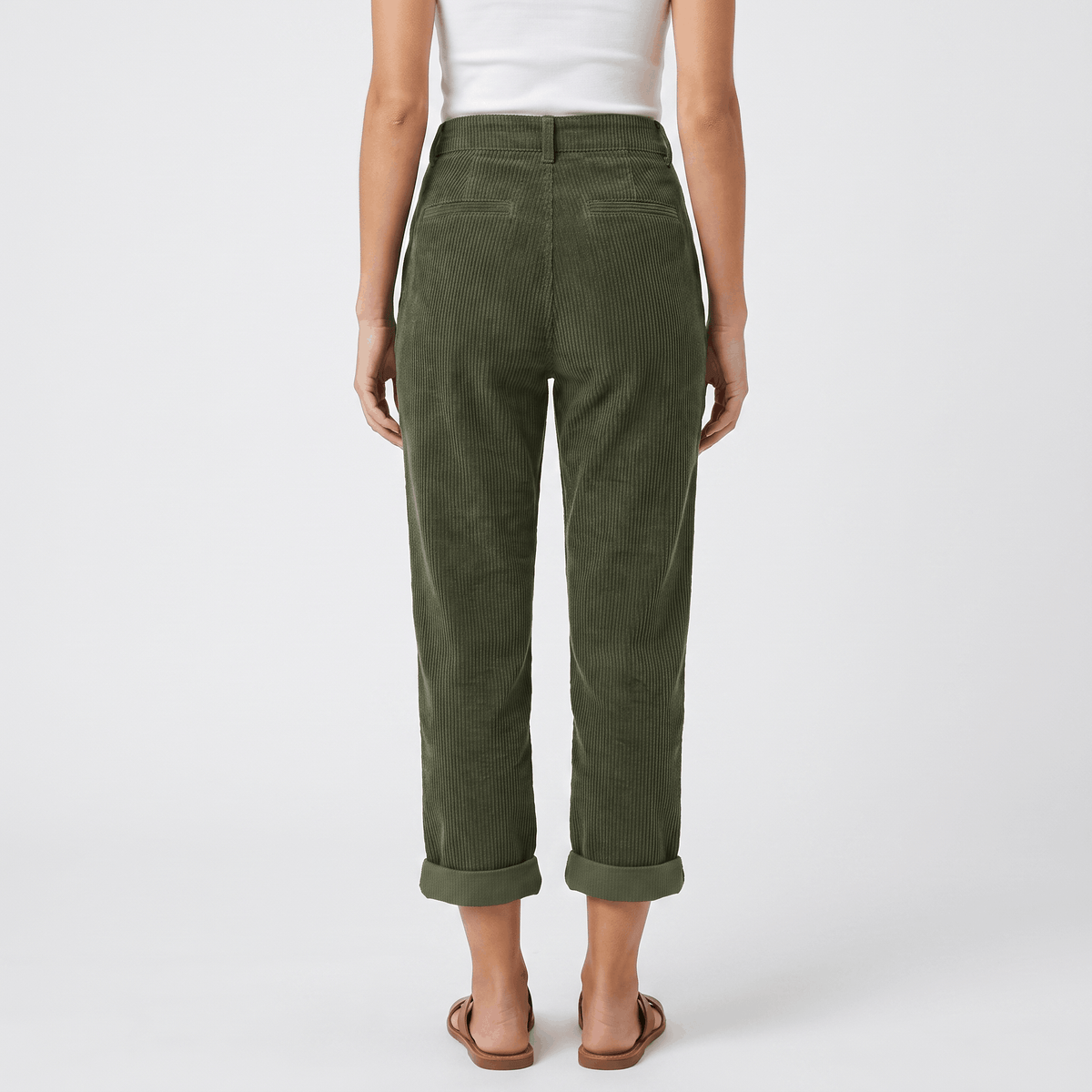 Bianca Corduroy Straight Leg Pants – Relaxed Everyday Trousers