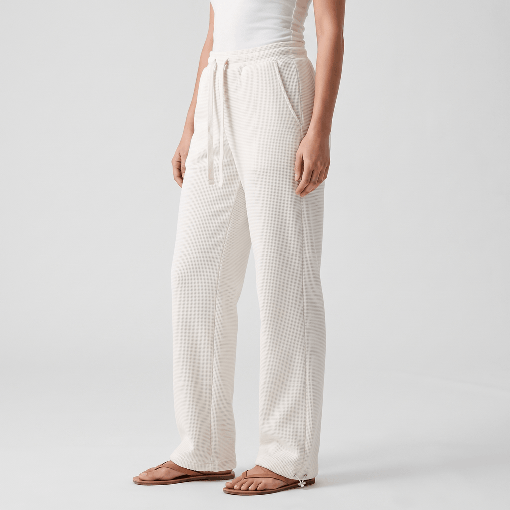 Camille Sherpa Fleece Lounge Pants – Cozy Straight Leg Joggers