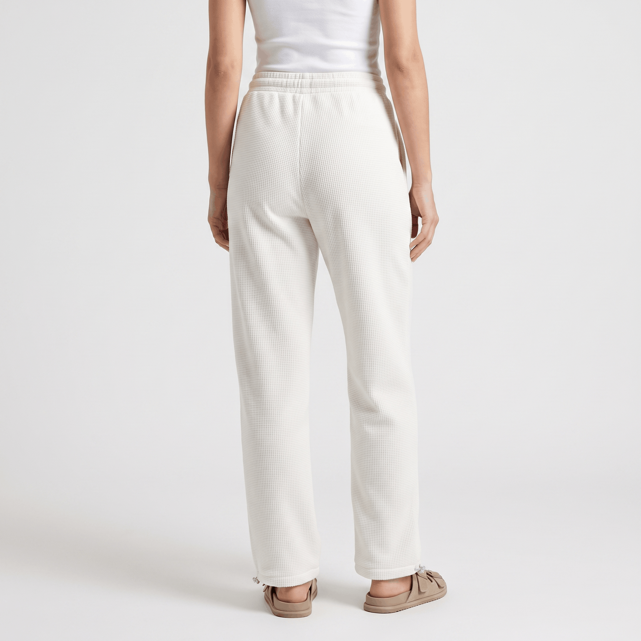 Camille Sherpa Fleece Lounge Pants – Cozy Straight Leg Joggers