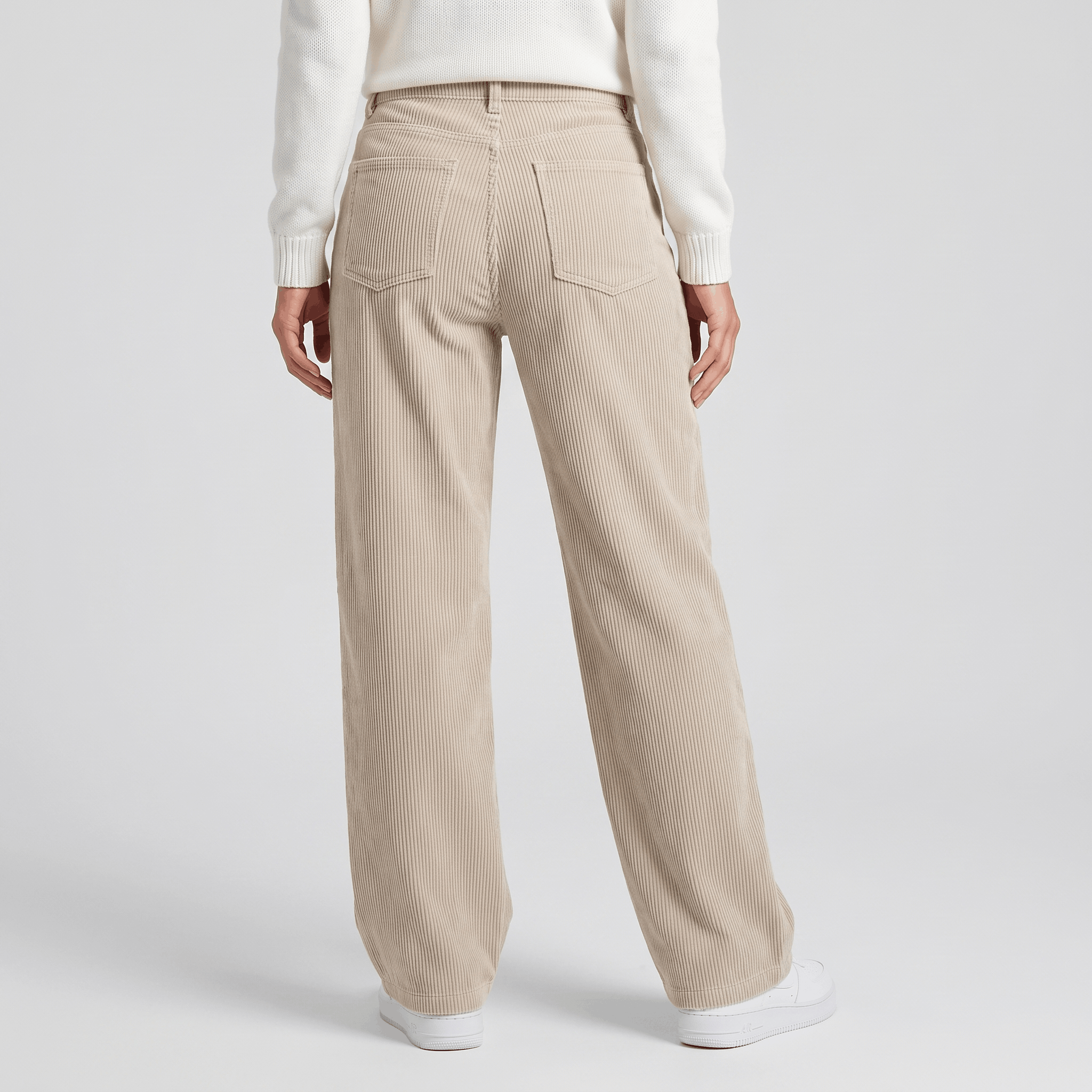 Monroe High Waist Corduroy Pants – Wide Leg Casual Trousers