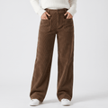 Monroe High Waist Corduroy Pants – Wide Leg Casual Trousers