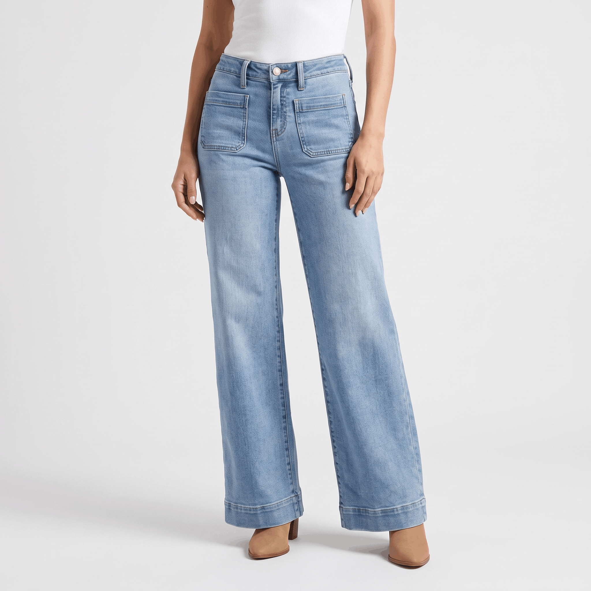 Madison High-Waisted Wide-Leg Jeans – Relaxed Denim Pants