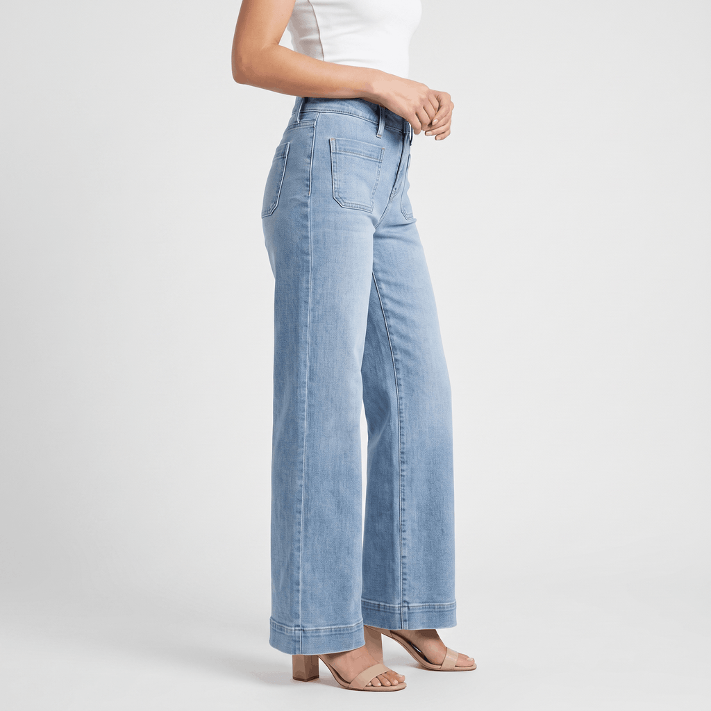 Madison High-Waisted Wide-Leg Jeans – Relaxed Denim Pants
